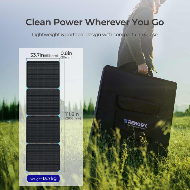 12V 400W Portable Solar Suitcase Lightweight