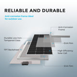 200 W 12 V/24 V monokristallijne zonne-energie premiumkit met Rover 20 A-laadregelaar