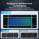200W N-Type Bifacial Solar Panel