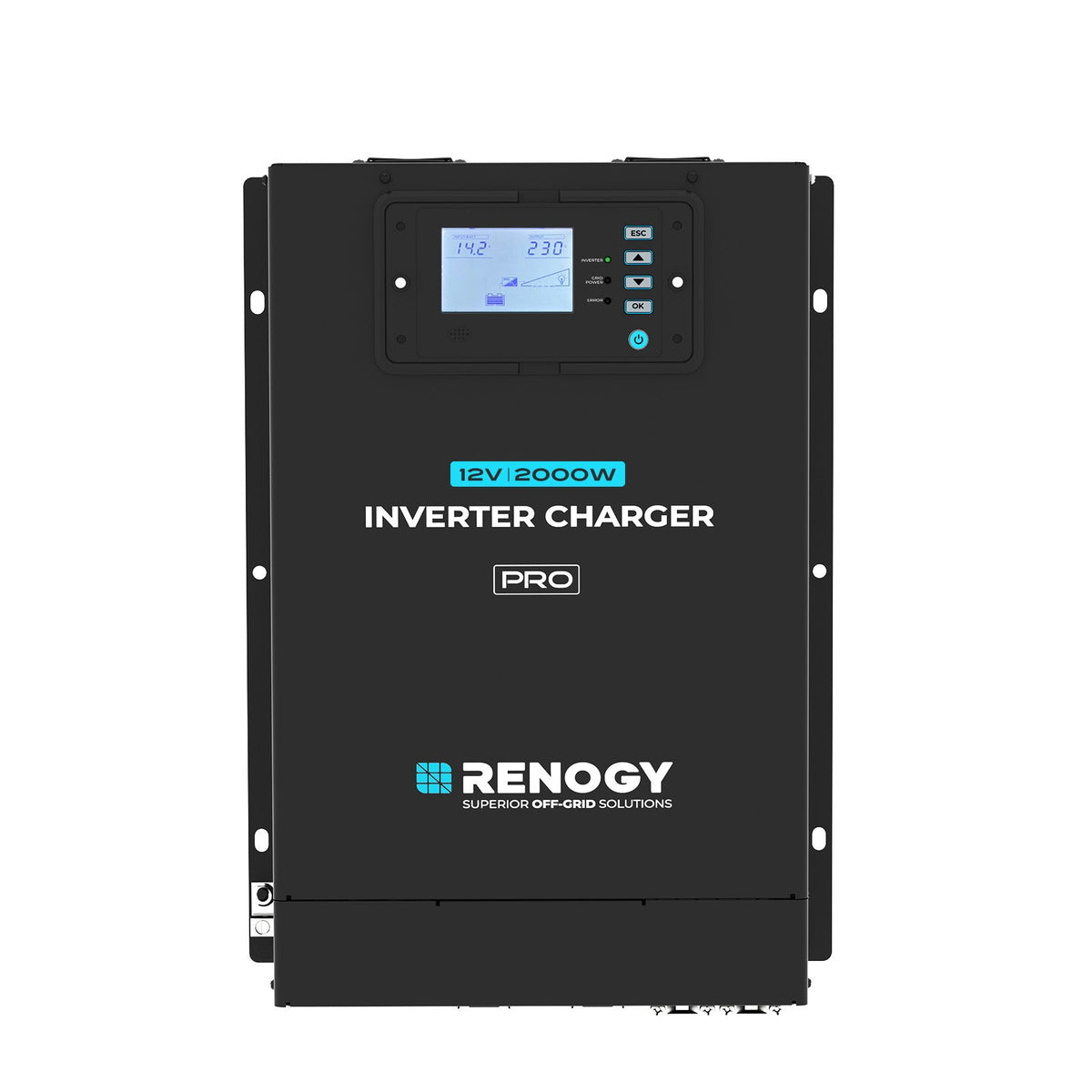 Pro 12V 2000W HF Omvormer/Acculader