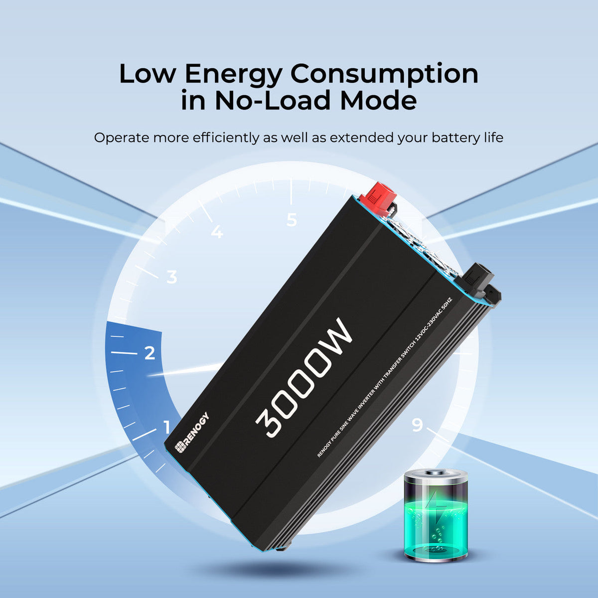 12V 3000W Inverter Pure Sine Wave Motorhome Off-Grid