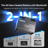 12V 100Ah Pro Smart Lithium LiFePO4 Battery w/ Bluetooth & Self-heating