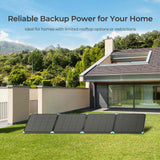 4kWh Draagbaar Thuis-Backupsysteem – 800W draagbaar zonnepaneel, 12V 300Ah lithiumaccu, 2000W zuivere sinusomvormer
