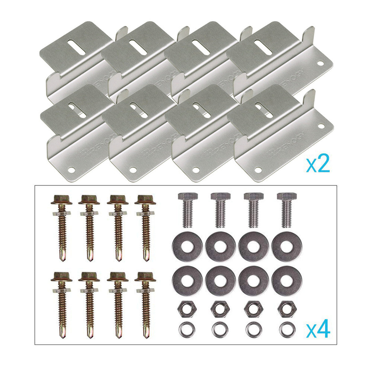 Solar Panel Mounting Z Bracket Set of 4