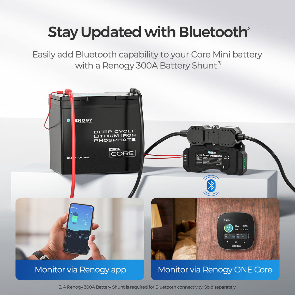 Core Mini - 12V 100Ah LiFePO4 Battery w/ Low-Temperature Protection