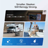 5,12 kWh-stroomsysteem voor caravans | 3000W-omvormer, 200Ah Lithium Battery x2