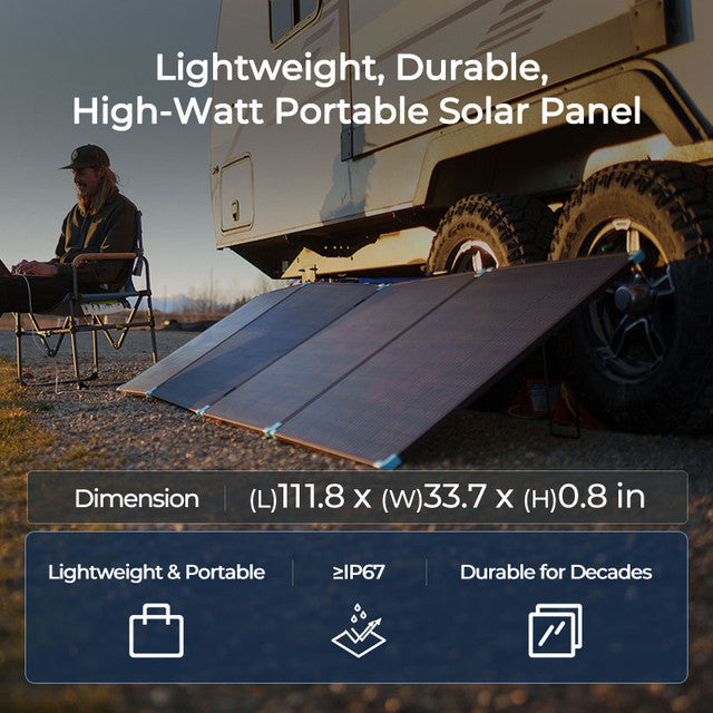 12V 400W Portable Solar Suitcase Lightweight
