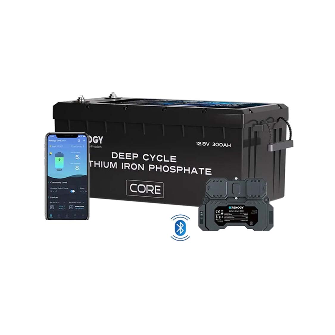 12V 300Ah Core Series Deep Cycle Lithium Iron Phosphate Battery w/Self-Heating