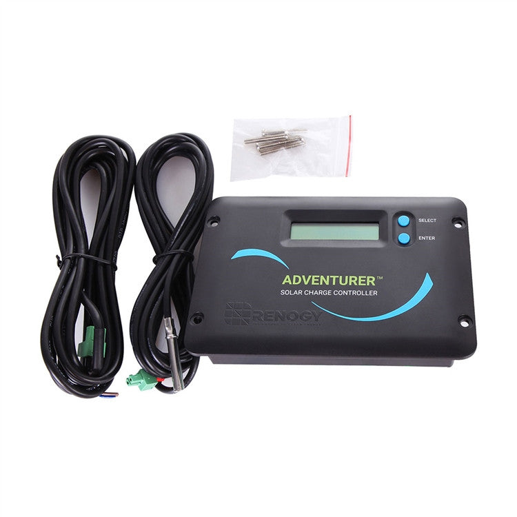 Adventurer Li 30A PWM Flush Mount Charge Controller w/ LCD