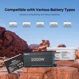 12V 2000W Inverter Pure Sine Wave Motorhome Off-Grid