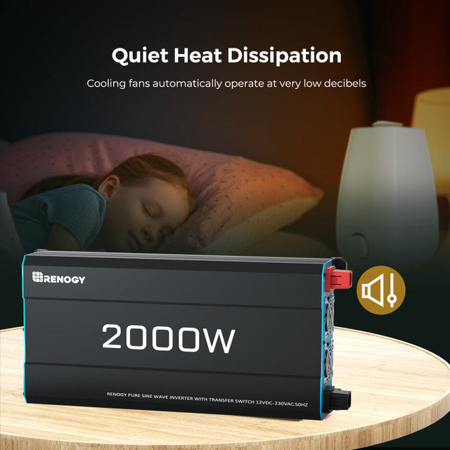 2kWh Draagbaar Thuis Back-up Systeem | 400W Draagbaar Zonnepaneel + 12V 200Ah PRO Lithium Accu + 2000W Pure Sinus Omvormer