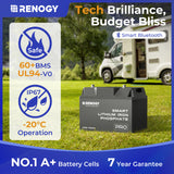 12V 100Ah Pro Smart Lithium LiFePO4 Battery w/ Bluetooth & Self-heating