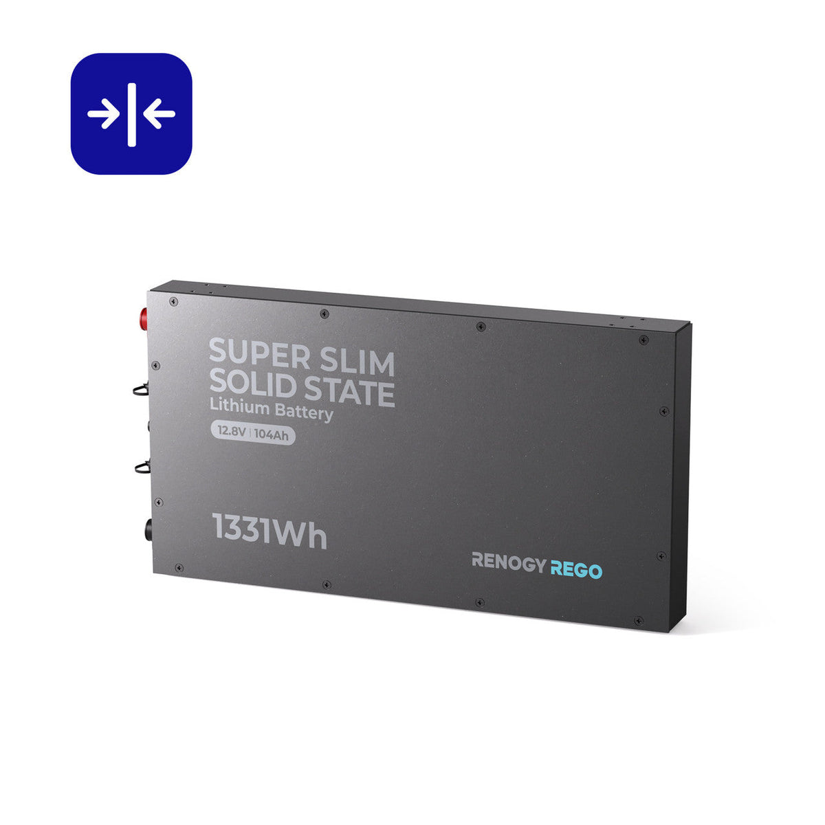 REGO - 12.8V 104Ah Super Slim Lithium Iron Phosphate Battery