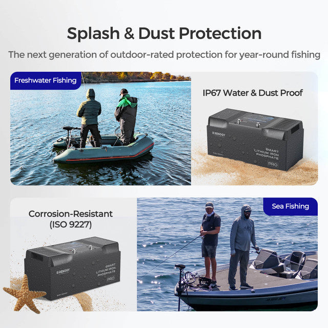 12V 200Ah Pro Smart Lithium LiFePO4 Battery w/ Bluetooth & Self-heating
