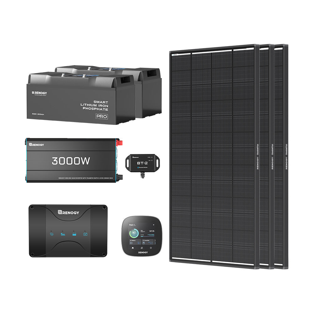 5,12kWwh Caravan Power System | 3000W inverter, 50A Battery Charger