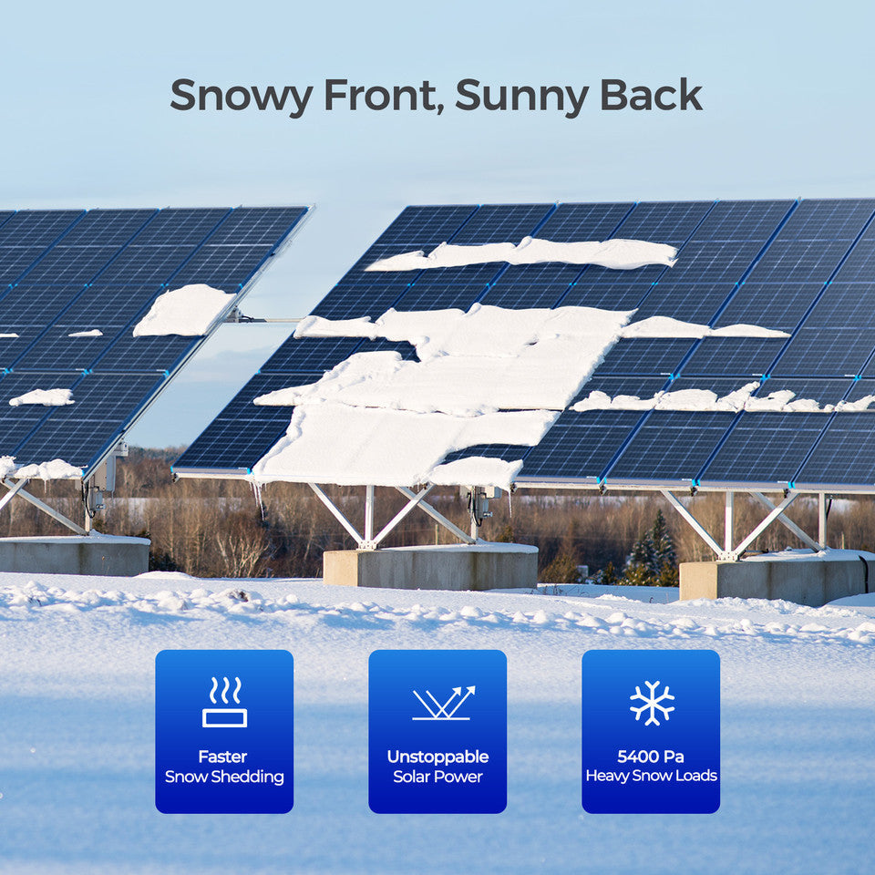 Bifacial 115 Watt 12 Volt Monocrystalline Solar Panel