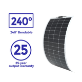 200 Watt 12 Volt Flexible Monocrystalline Solar Panel