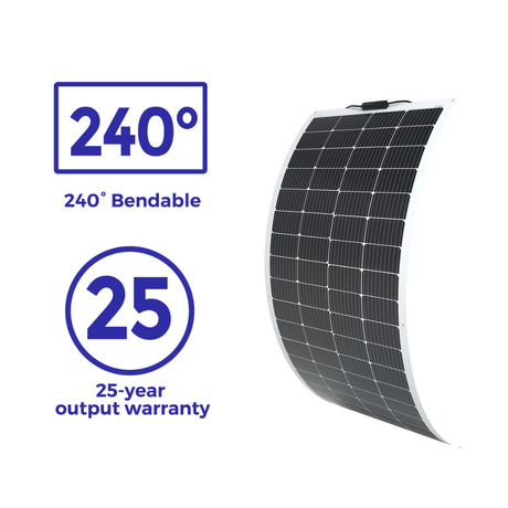 200 Watt 12 Volt Flexible Monocrystalline Solar Panel