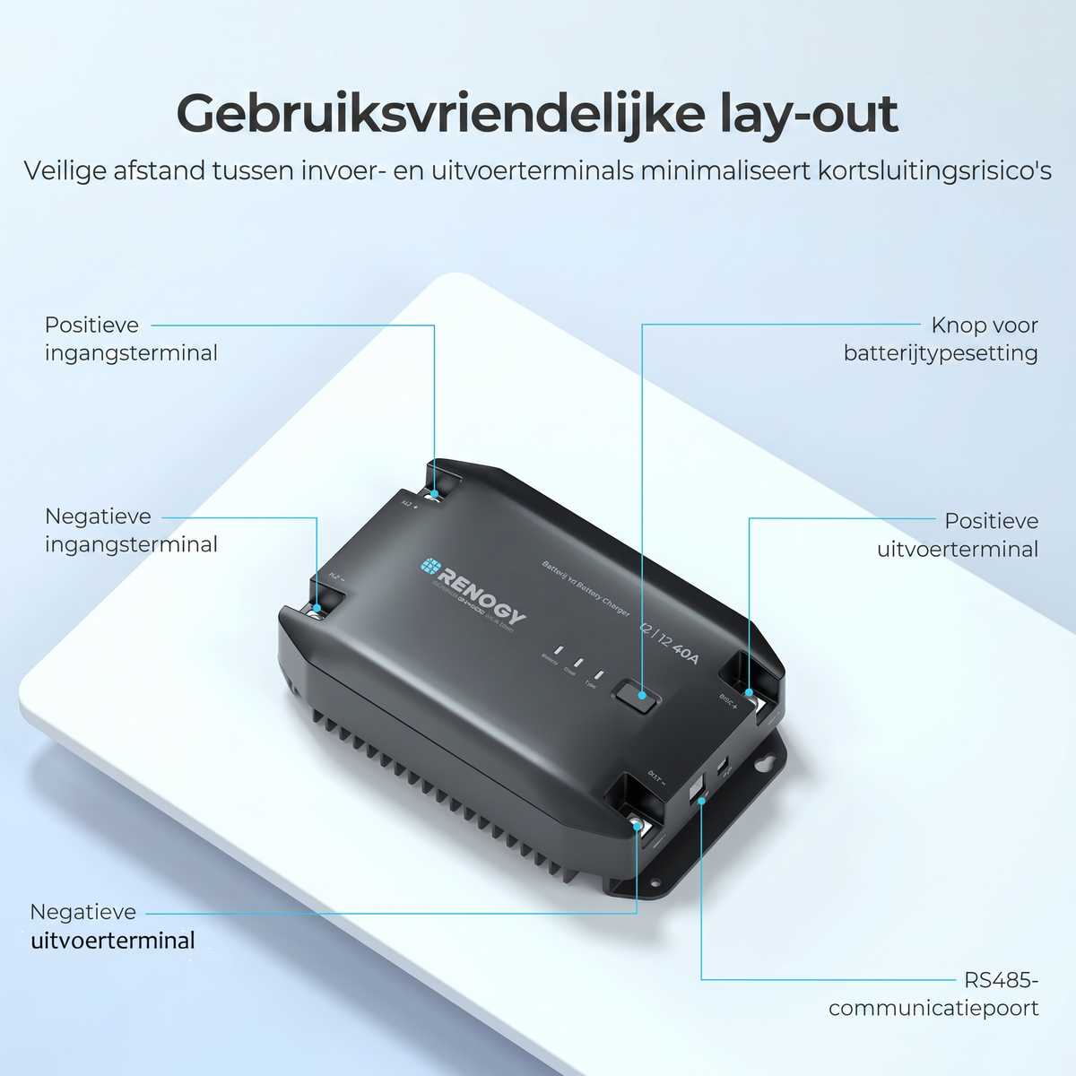12V 40A DC-DC Battery Charger